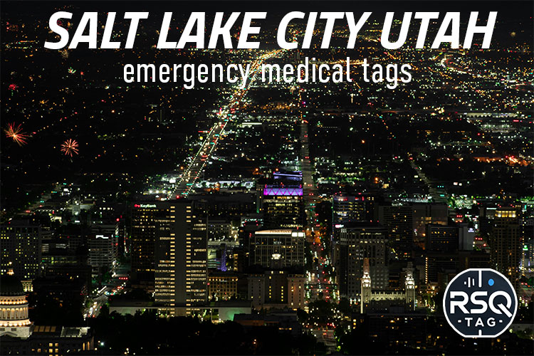 Salt Lake City Utah emergency medical tags