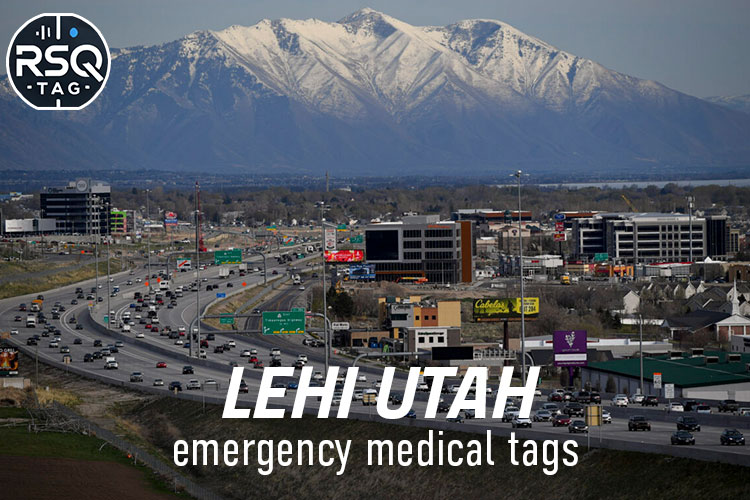 Lehi Utah emergency medical tags