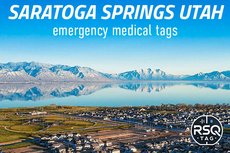 Saratoga Springs Utah emergency medical tags