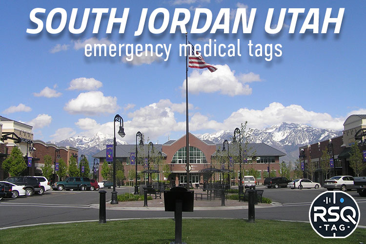 South Jordan Utah emergency medical tags