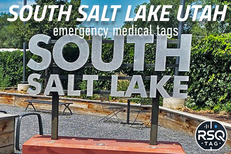South Salt Lake Utah emergency medical tags