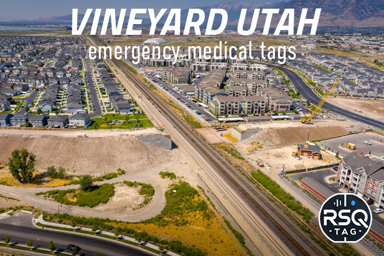 Vineyard Utah emergency medical tags
